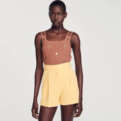 Femme SANDRO Short Droit