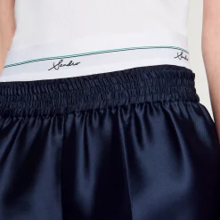 Femme SANDRO Short Effet 2 En 1 En Satin