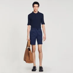 Homme SANDRO Short En Coton