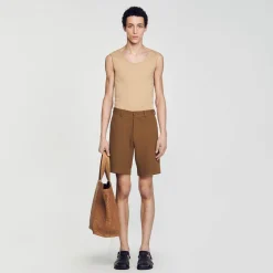 Homme SANDRO Short En Coton
