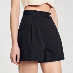 Femme SANDRO Short En Gabardine
