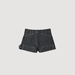 Femme SANDRO Short En Jean Brut