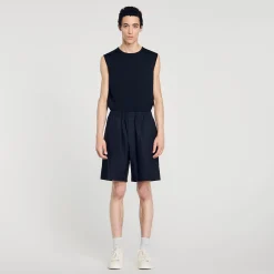 Homme SANDRO Short En Toile De Coton