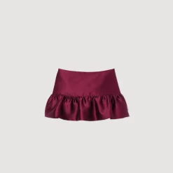 Femme SANDRO Short Jupe En Satin