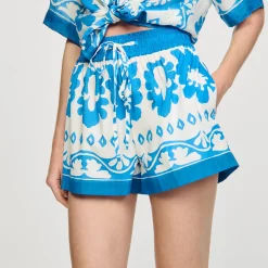 Femme SANDRO Short Large Imprimé