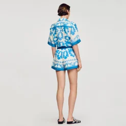 Femme SANDRO Short Large Imprimé