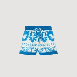Femme SANDRO Short Large Imprimé