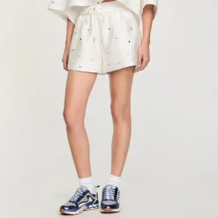Femme SANDRO Short Large Strassé