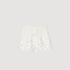 Femme SANDRO Short Large Strassé