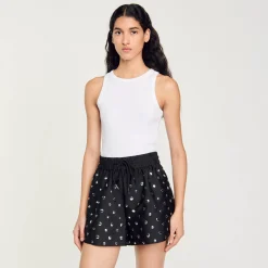 Femme SANDRO Short Orné De Pastilles