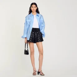 Femme SANDRO Short Orné De Pastilles