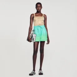 Femme SANDRO Short Strassé