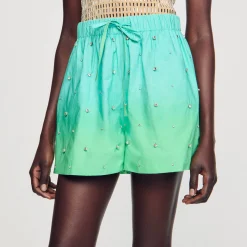 Femme SANDRO Short Strassé