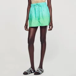 Femme SANDRO Short Strassé