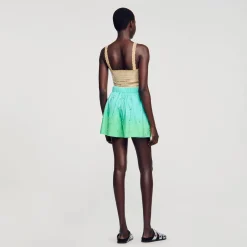Femme SANDRO Short Strassé