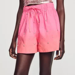 Femme SANDRO Short Strassé