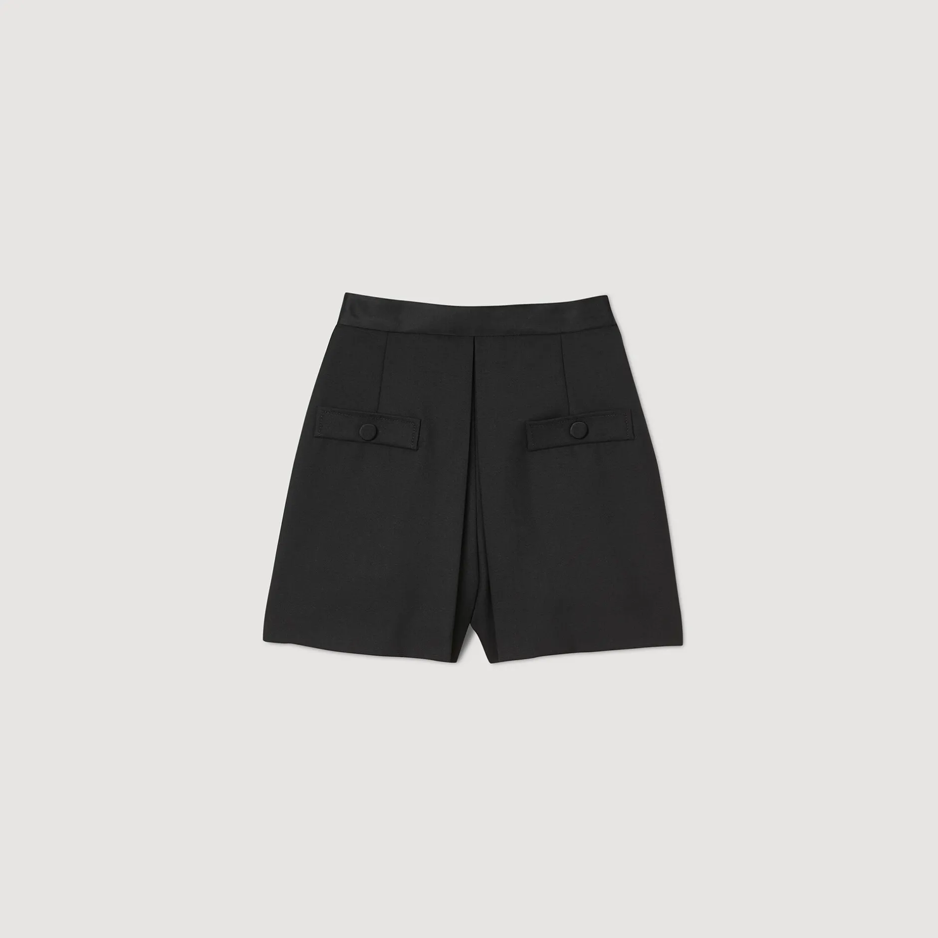 Femme SANDRO Short Taille Haute Avec Boutons