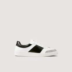Homme SANDRO Sneakers Basses En Cuir