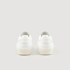 Homme SANDRO Sneakers En Cuir De Tannerie Certifiée