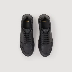 Homme SANDRO Sneakers En Cuir Embossé Square Cross