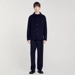 Homme SANDRO Surchemise Double Face