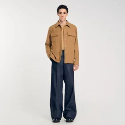 Homme SANDRO Surchemise En Laine