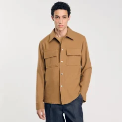 Homme SANDRO Surchemise En Laine