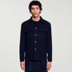 Homme SANDRO Surchemise En Laine