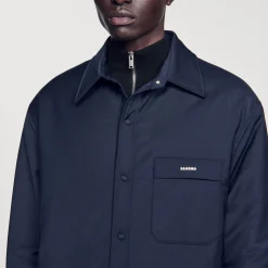 Homme SANDRO Surchemise Ouatinée Oversize