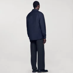 Homme SANDRO Surchemise Ouatinée Oversize