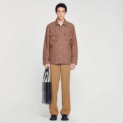 Homme SANDRO Surchemise Square Cross