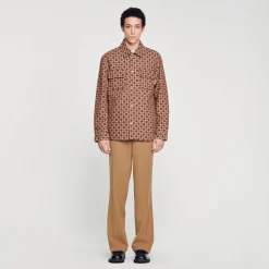 Homme SANDRO Surchemise Square Cross