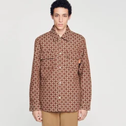 Homme SANDRO Surchemise Square Cross