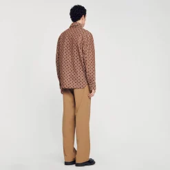 Homme SANDRO Surchemise Square Cross
