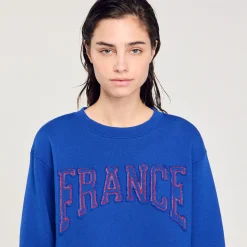 Femme SANDRO Sweat Brodé France