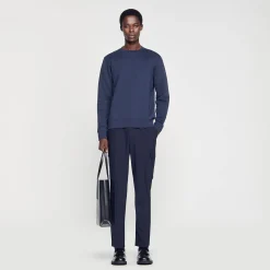 Homme SANDRO Sweat Molletonné Brodé
