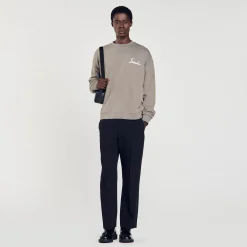 Homme SANDRO Sweat Oversize