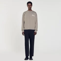 Homme SANDRO Sweat Oversize