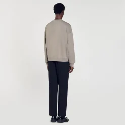 Homme SANDRO Sweat Oversize