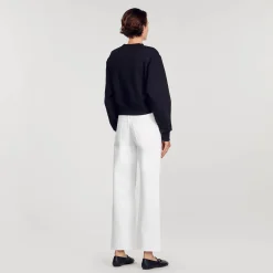 Femme SANDRO Sweatshirt à Cœurs Strassés
