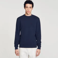 Homme SANDRO Sweatshirt Fleur En Coton