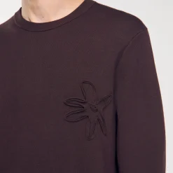 Homme SANDRO Sweatshirt Fleurs