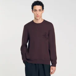 Homme SANDRO Sweatshirt Fleurs