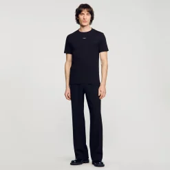 Homme SANDRO Tee-shirt à Manches Courtes