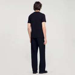 Homme SANDRO Tee-shirt à Manches Courtes