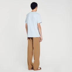 Homme SANDRO Tee-shirt à Manches Courtes