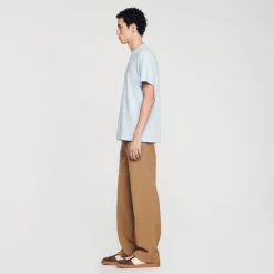 Homme SANDRO Tee-shirt à Manches Courtes