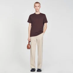 Homme SANDRO Tee-shirt à Manches Courtes