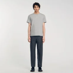 Homme SANDRO Tee-shirt à Manches Courtes