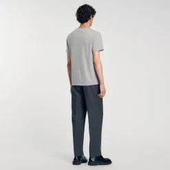 Homme SANDRO Tee-shirt à Manches Courtes